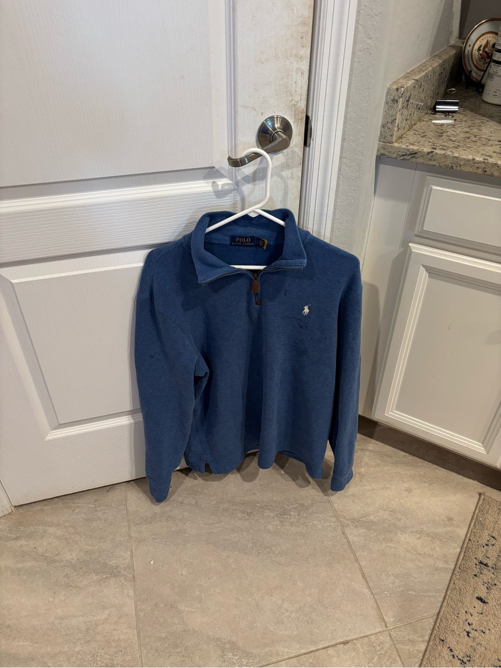 Polo by Ralph Lauren Navy Blue Half-Zip Pullover Sweater